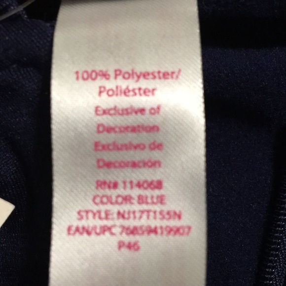 New Navy & White Track Athletic Leisure Jacket L - Picture 7 of 9